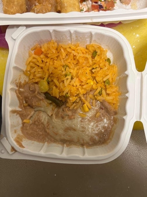 1/2 Beans, 1/2 Rice.