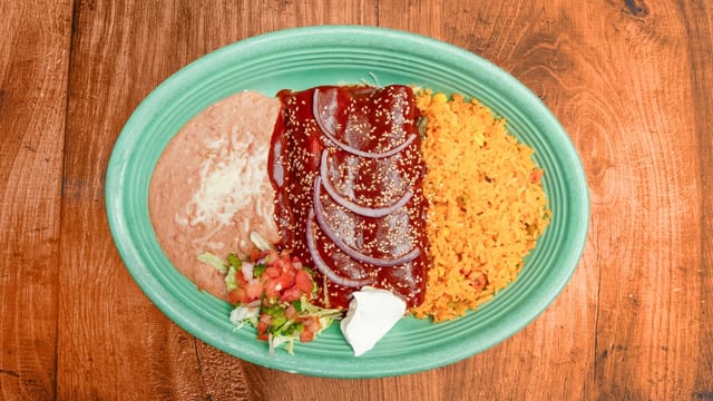 Mole Enchiladas.