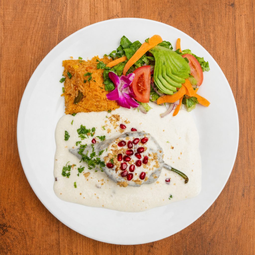 Chili Relleno Plate - Nogada.