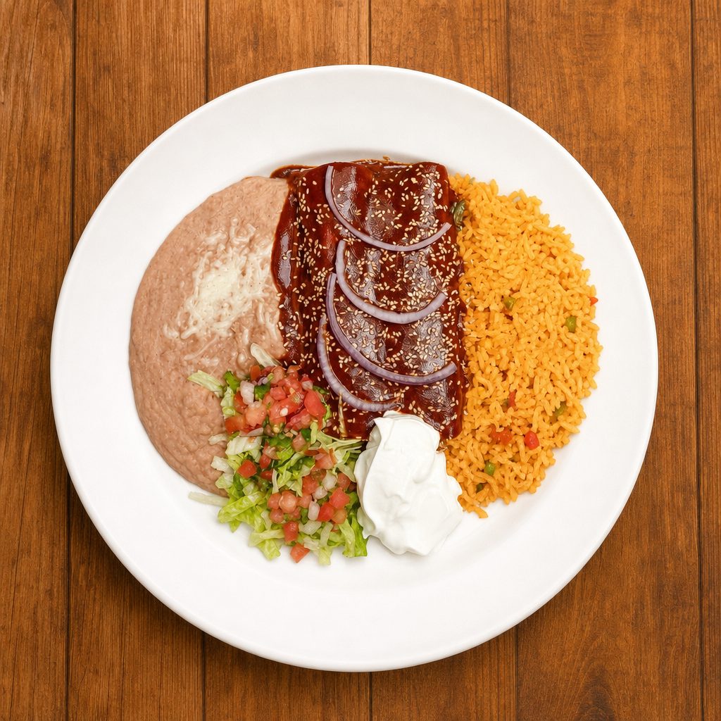 Mole Enchiladas.