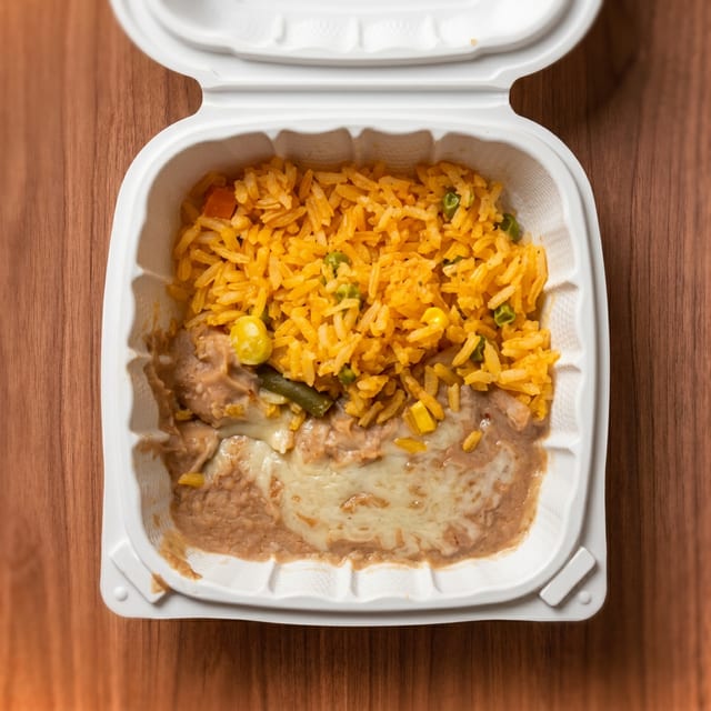 1/2 Beans, 1/2 Rice.